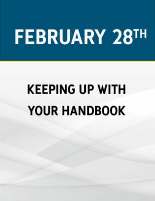 Keeping Up With Your Handbook