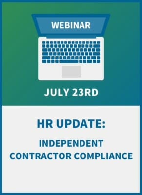 HR Update: Independent Contractor Compliance