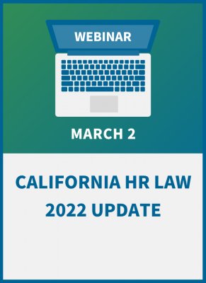 California HR Law 2022 Update