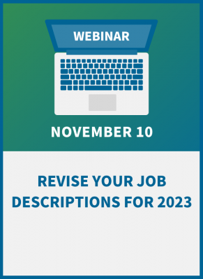 Revise Your Job Descriptions for 2023: A Workshop for HR and Managers